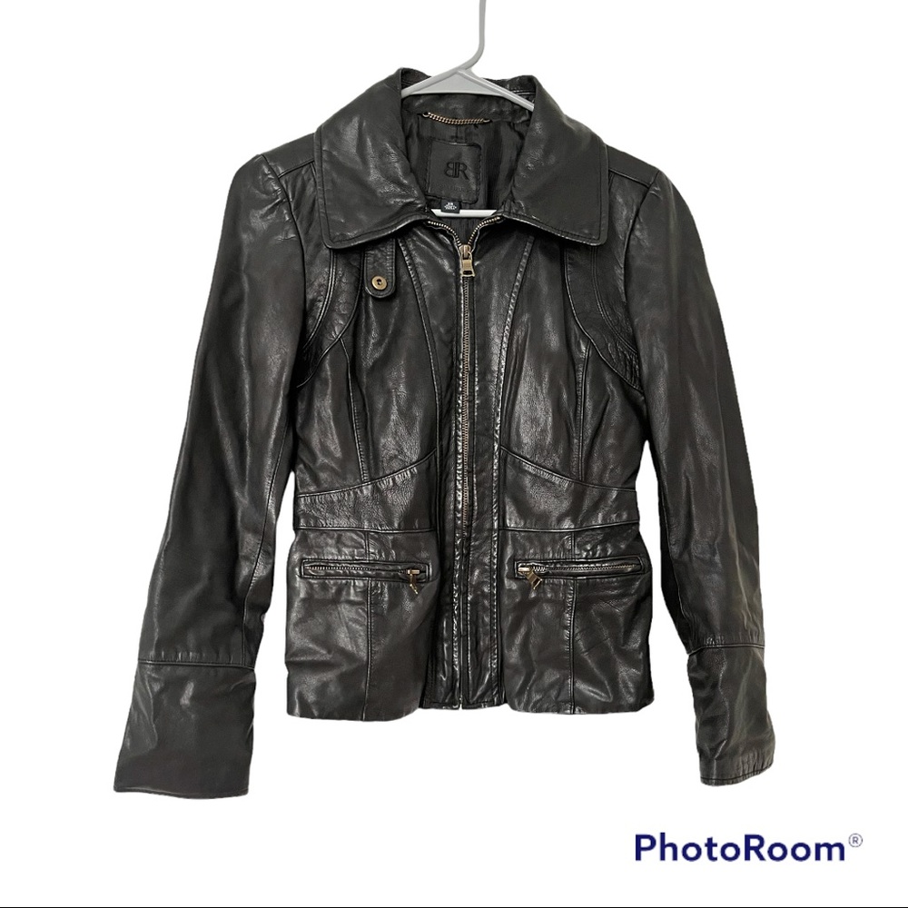 Banana Republic Women's Leather Jacket Size XS